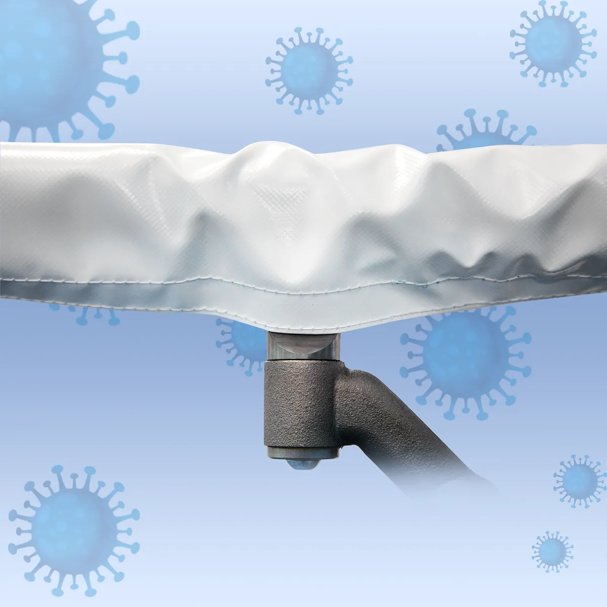 SPIETH – Anti-Virus PVC-Schutzüberzug Männerbarren weiß