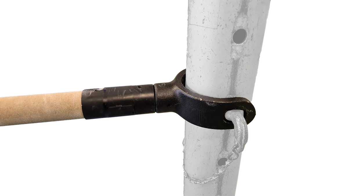 SPIETH – Stufenbarrenholm für Steckreck / Gabel rund (105mm/230cm)