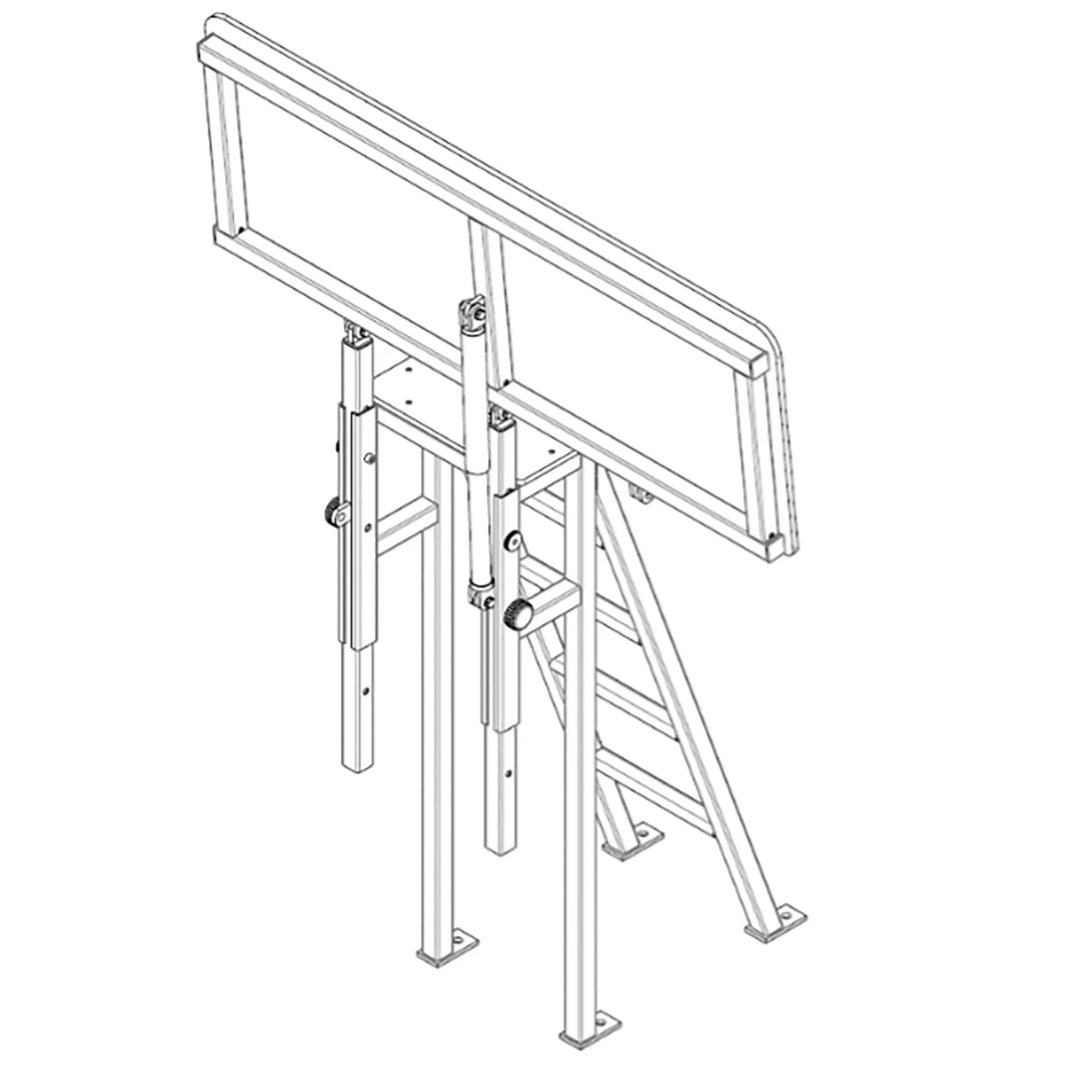 Trainerkonsole "Club" - Sonderausführung mit 2 Füßen SPIETH – Trainerkonsole "Club" - Sonderausführung mit 2 Füßen