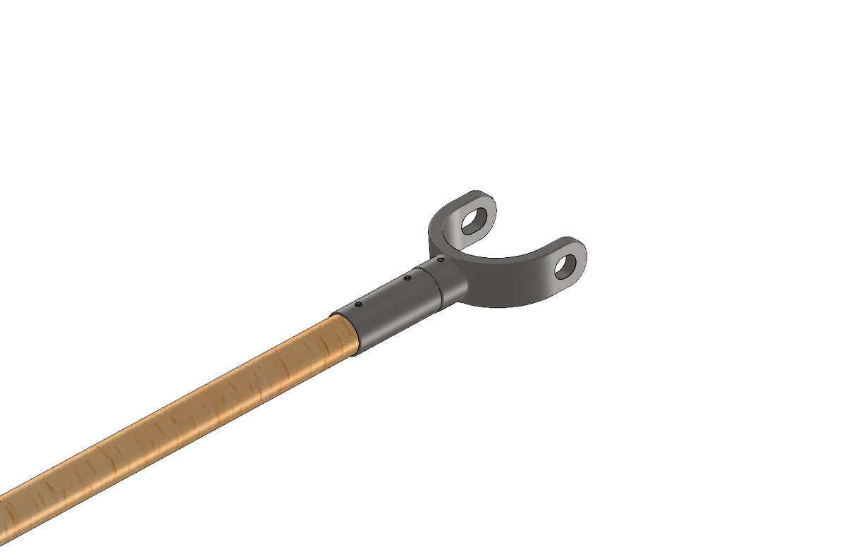 SPIETH – Stufenbarrenholm für Steckreck / Gabel rund (105mm/230cm)