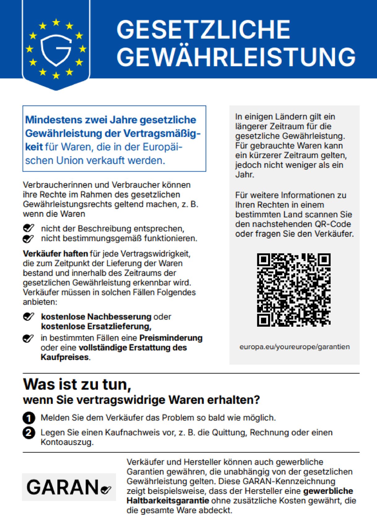 Gewährleistungslabel-de