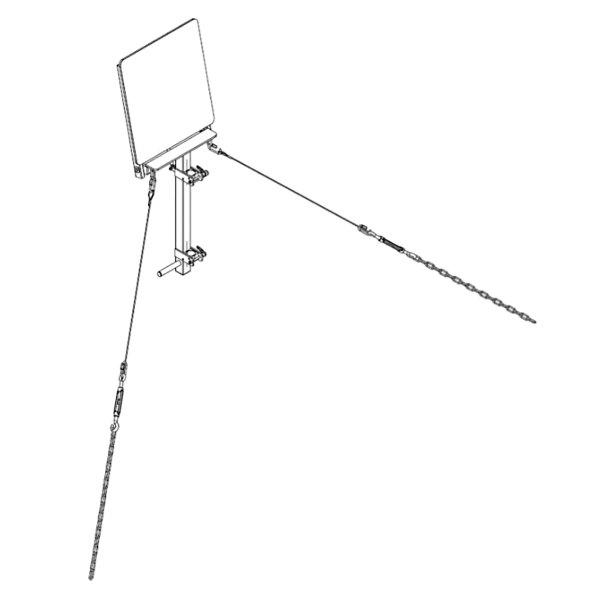 Trainerkonsole für Reck + Ringegerüst SPIETH – Trainerkonsole f. Reck +Ringegerüst - silber (Verspannung)