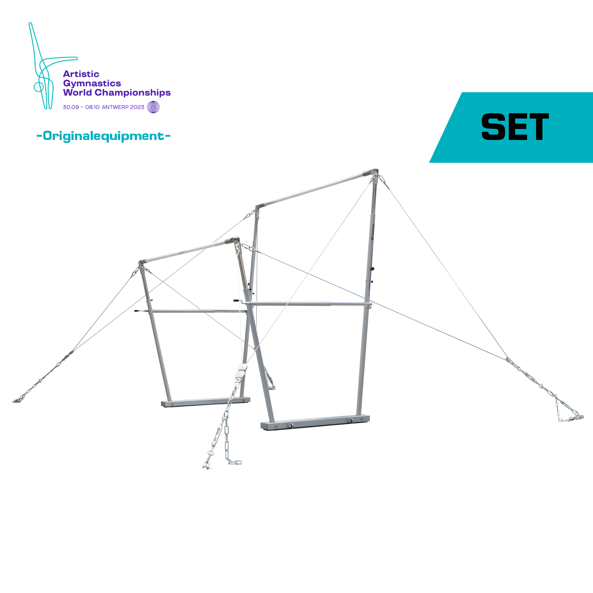 Wettkampf-Set Stufenbarren - WM Antwerpen